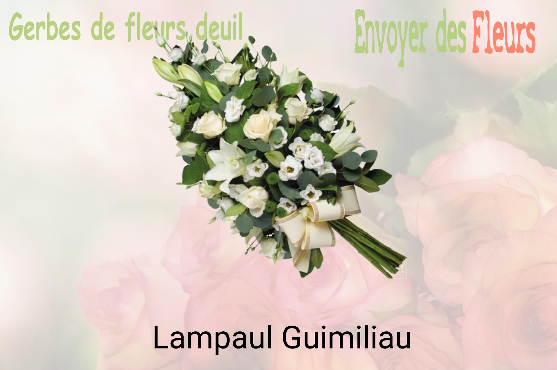 Gerbe de fleurs de deuil livrée à Lampaul-Guimiliau
