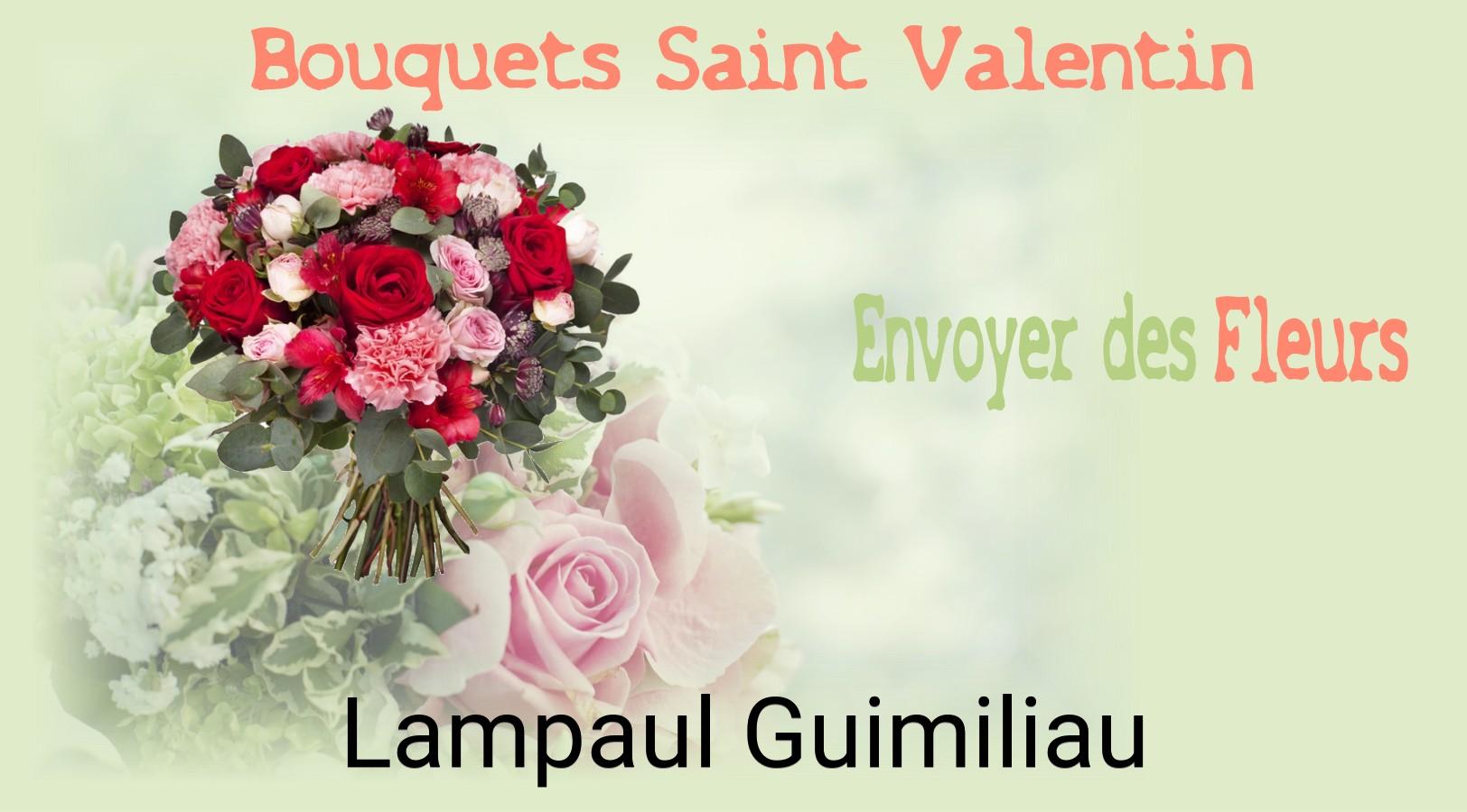 Roses de Saint-Valentin livrées à Lampaul-Guimiliau